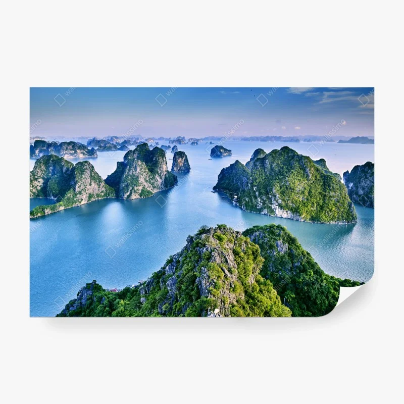 Fototapeta zatoka Ha Long panorama wapiennych wysp