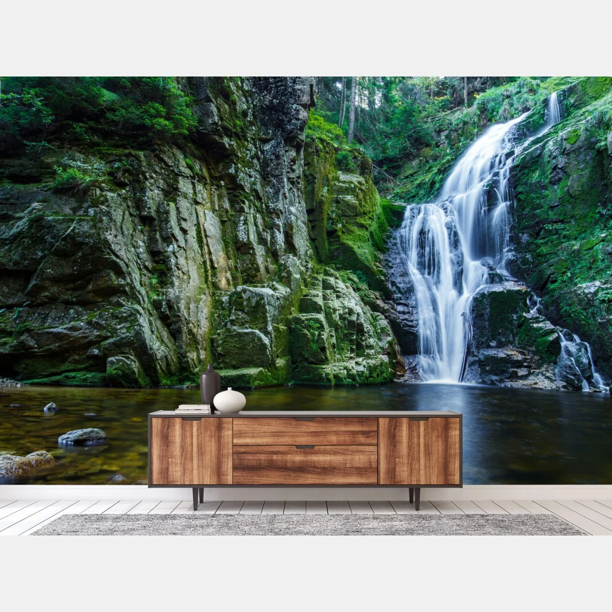 Fototapeta wodospad Kamienczyk w Karkonoszach – Wallissimo® Fototapeta wodospad Kamienczyk w Karkonoszach – Wallissimo®