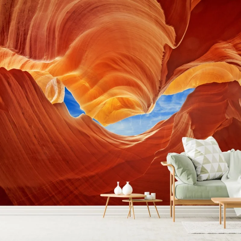 Fototapeta Antelope Canyon wirujące piaskowcowe formy