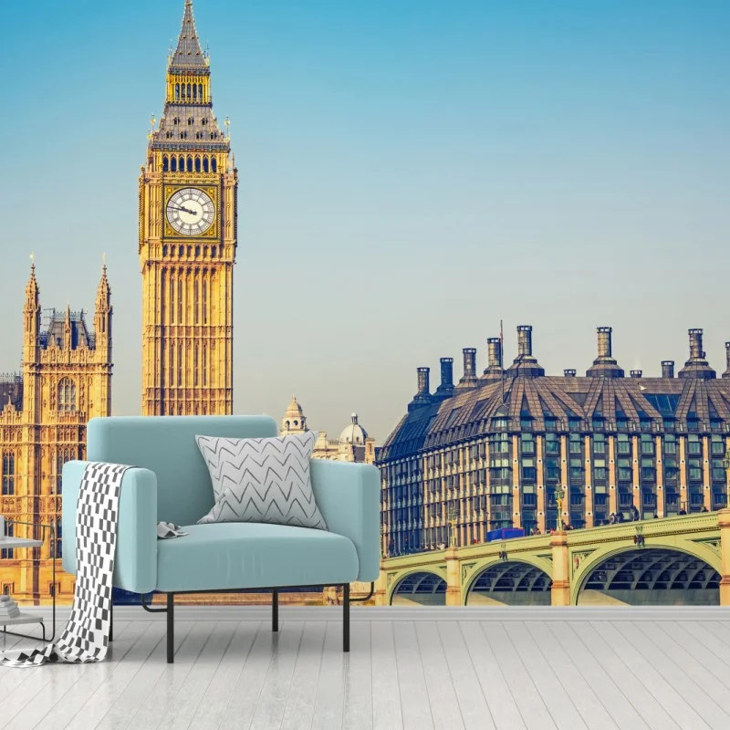 Fototapeta Londyn z Big Benem i mostem Westminster