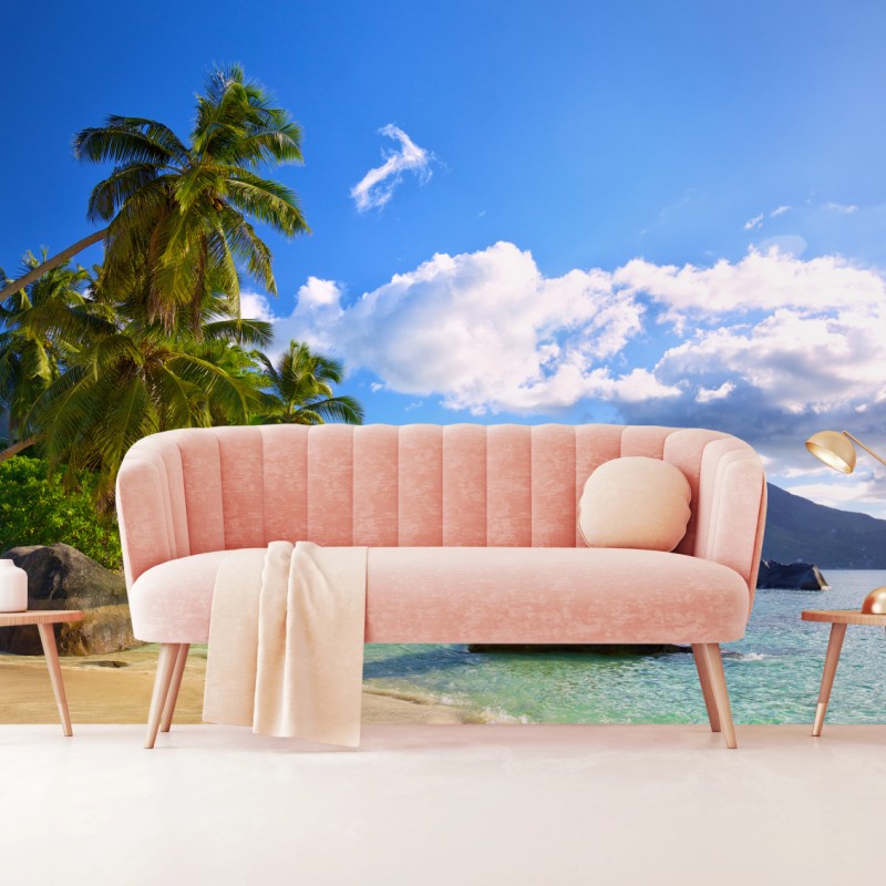 Fototapeta tropikalna plaża na Mahe