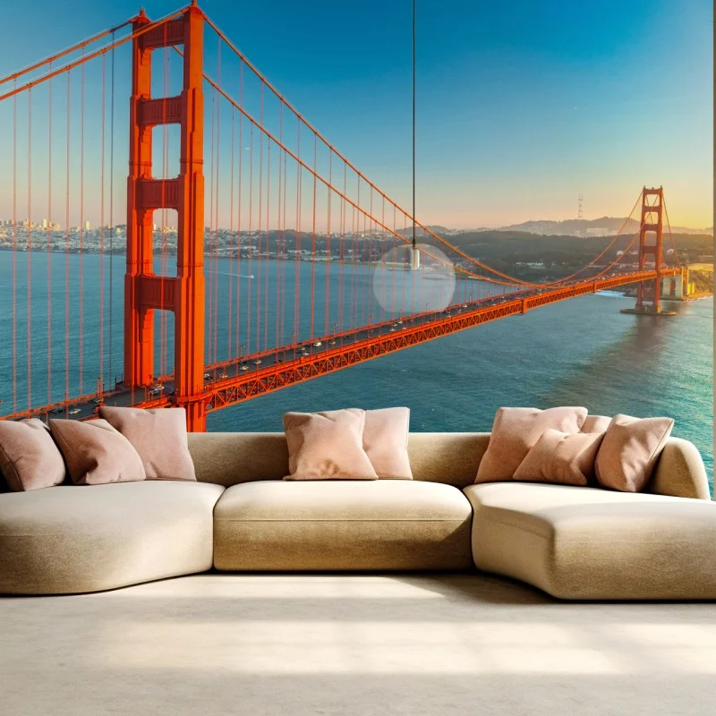 Fototapeta Golden Gate o zachodzie słońca