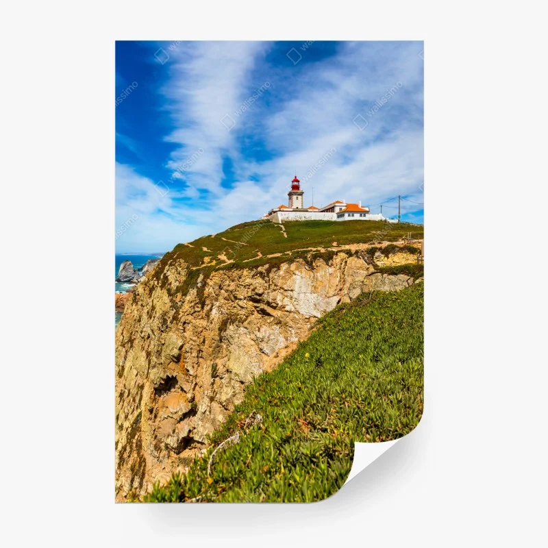 Fototapeta latarnia morska na klifach Cabo da Roca