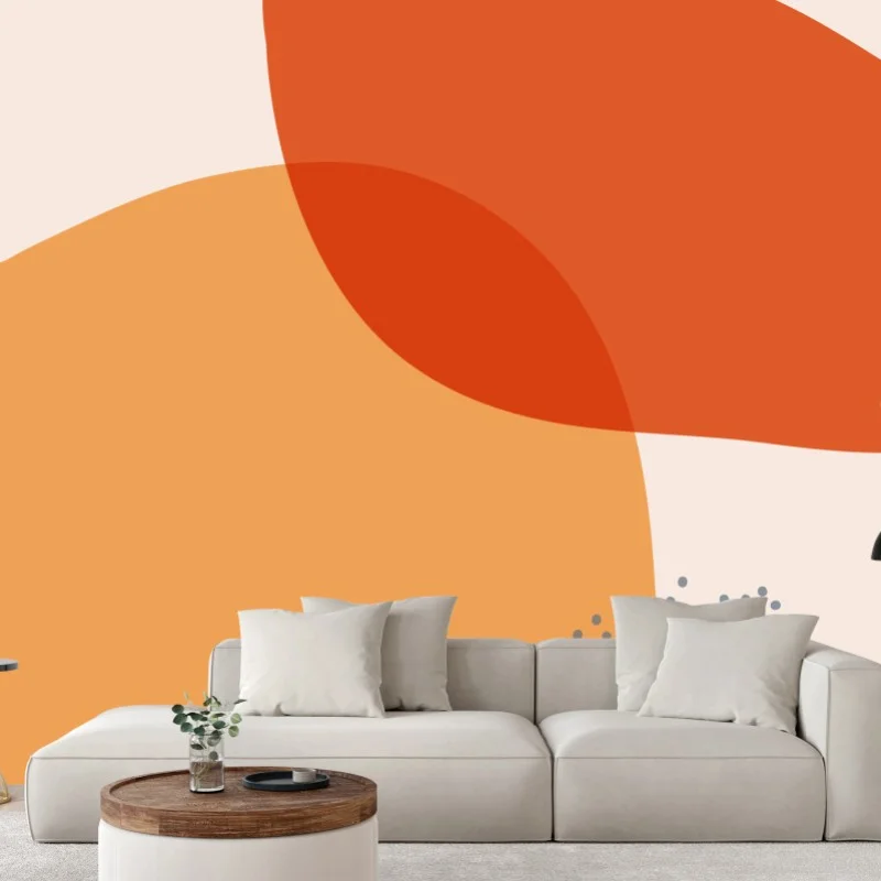 Fototapeta ciepłe abstrakcyjne formy