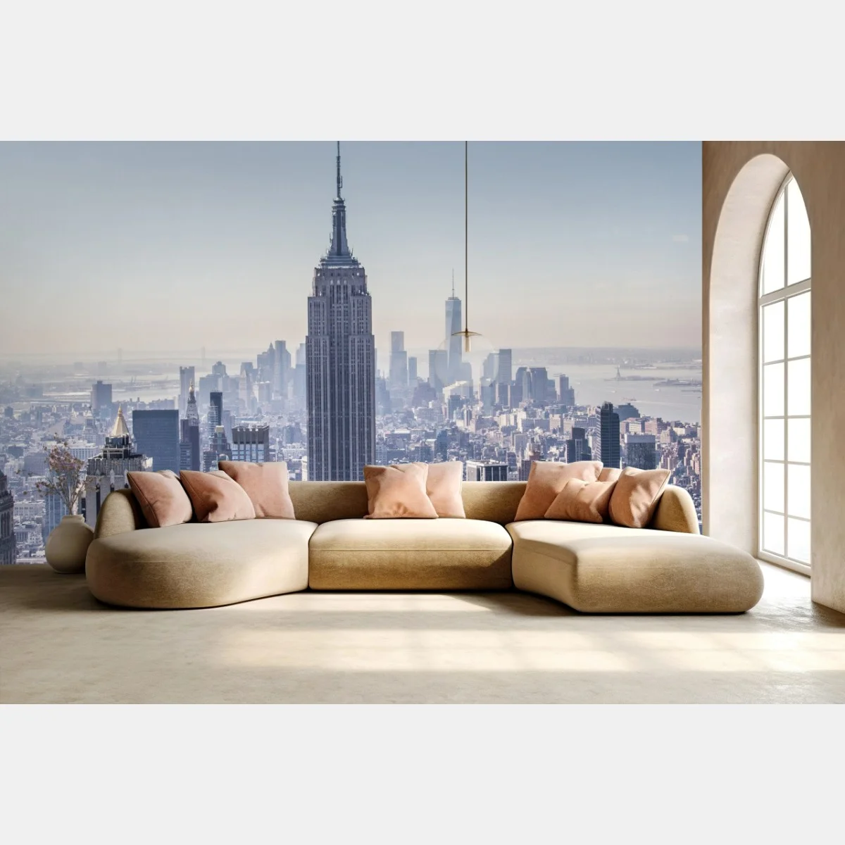 Fototapeta panorama Nowego Jorku z Empire State Building – Wallissimo® Fototapeta panorama Nowego Jorku z Empire State Building – Wallissimo®