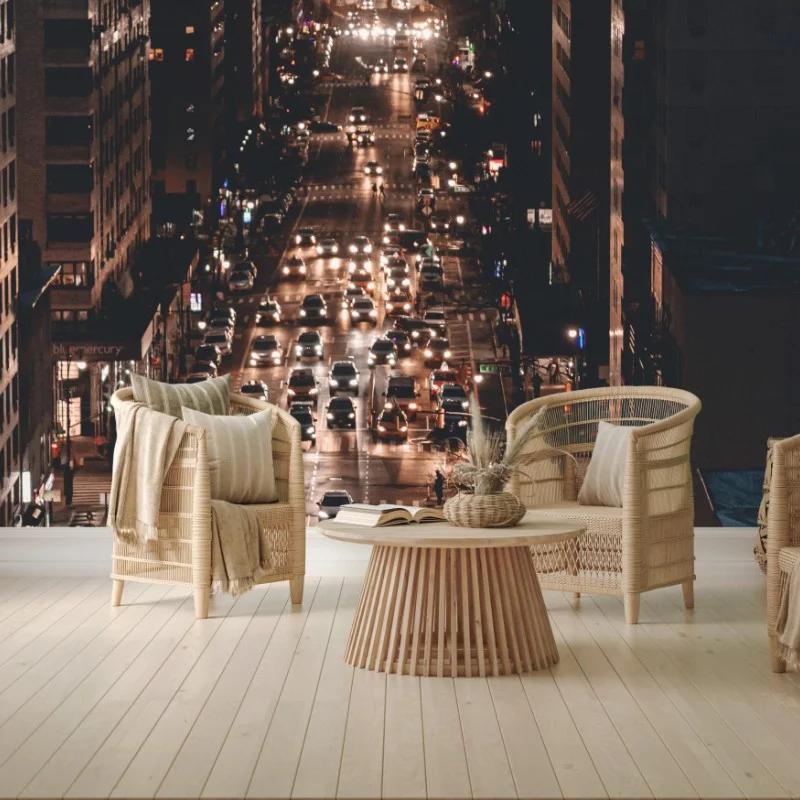 Fototapeta Manhattan nocna aleja