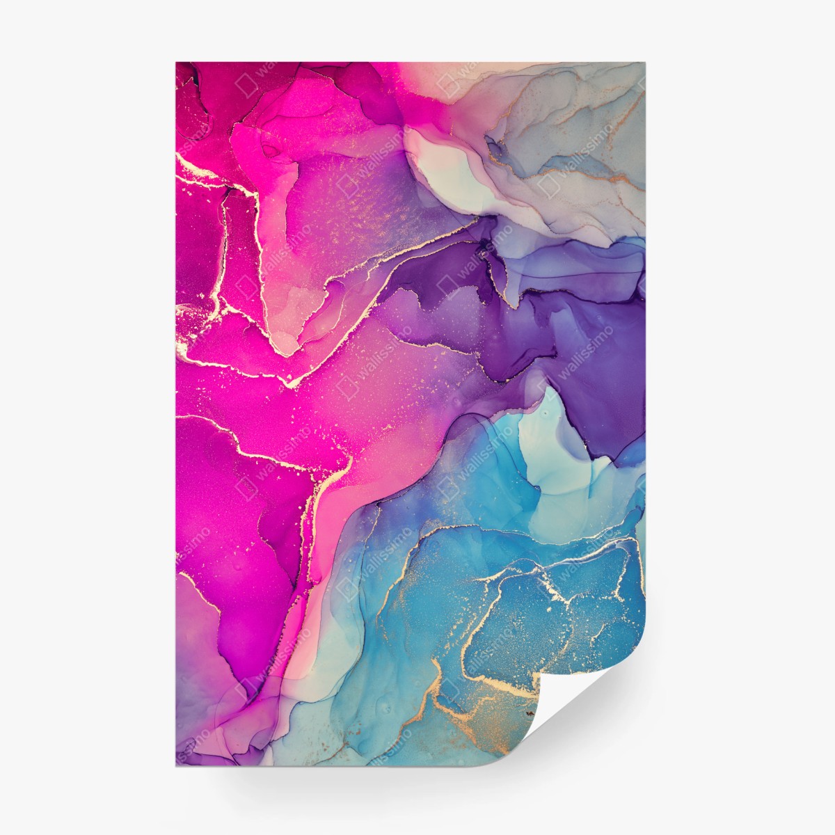 Fototapeta wibrująca marmurowa kompozycja alkoholowego tuszu – Wallissimo®