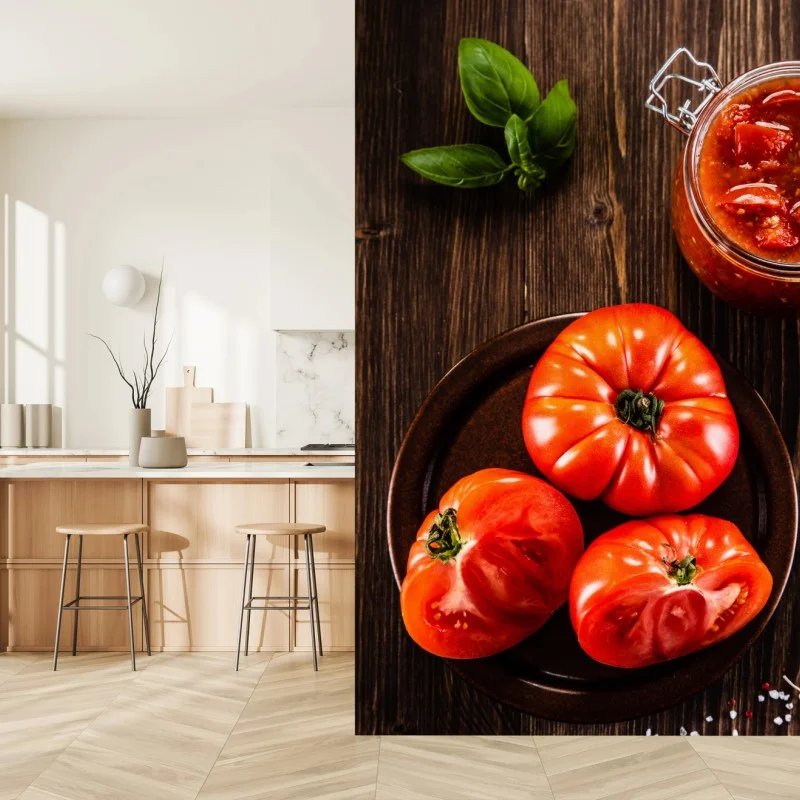 Fototapeta świeże pomidory i domowy sos