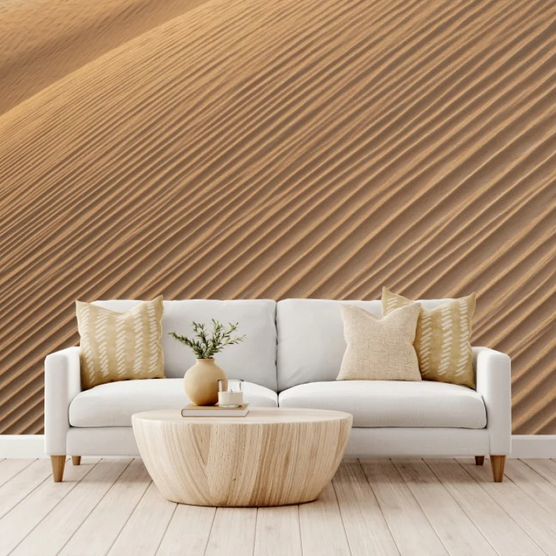 Fototapeta złote wydmy minimalistyczny krajobraz