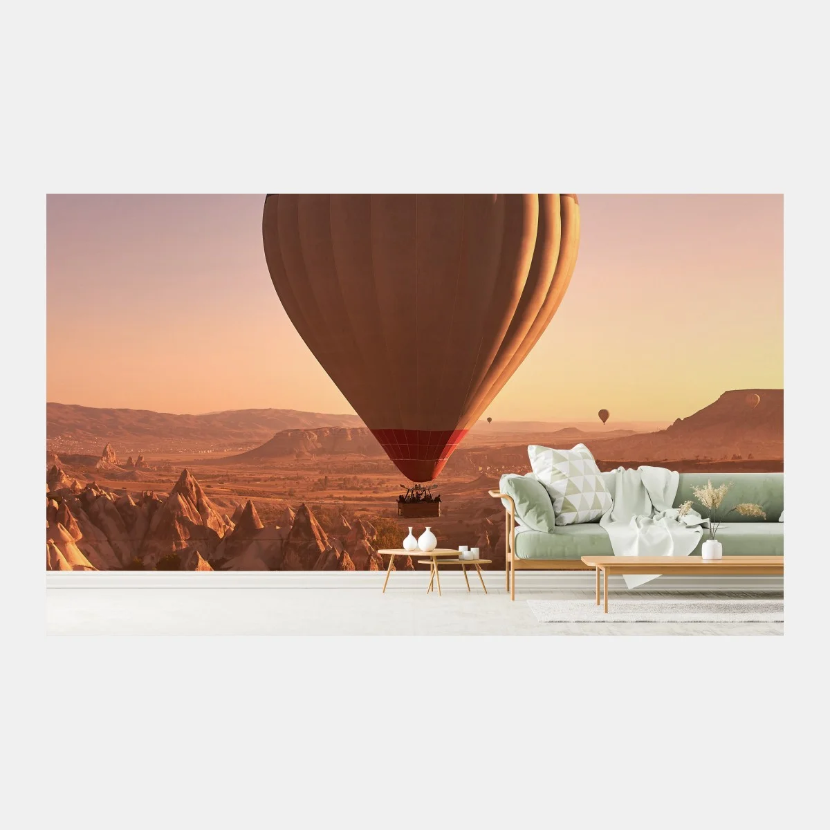 Fototapeta balon nad Kapadocją o wschodzie słońca – Wallissimo® Fototapeta balon nad Kapadocją o wschodzie słońca – Wallissimo®