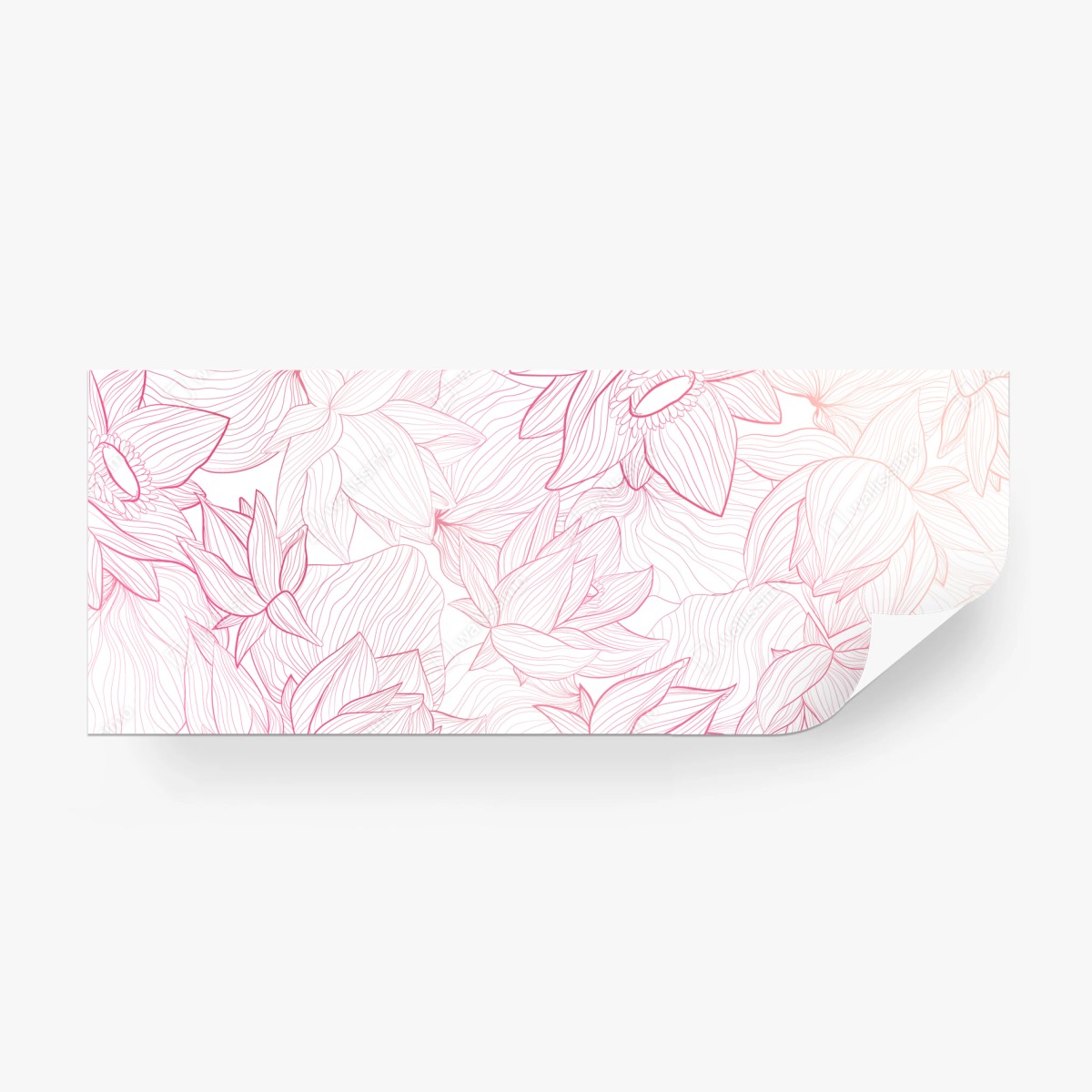 Fototapeta delikatny różowy wzór kwiatowy – Wallissimo®