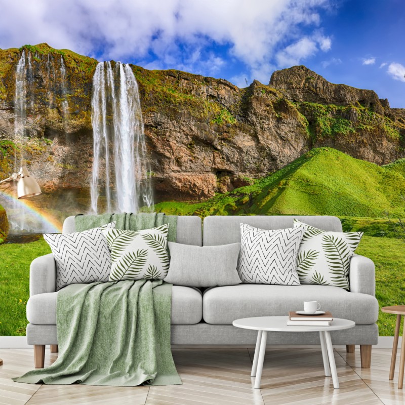 Fototapeta Seljalandsfoss panorama wodospadu