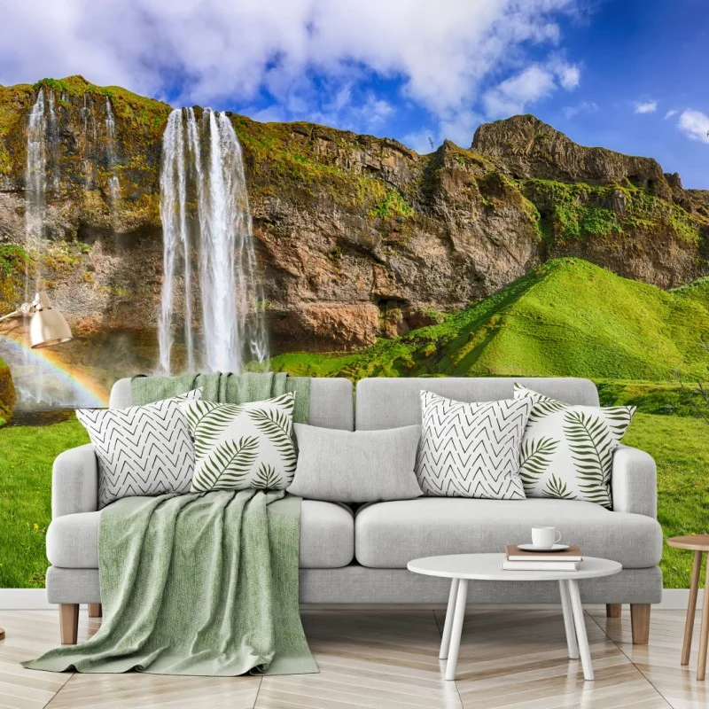 Fototapeta Seljalandsfoss panorama wodospadu