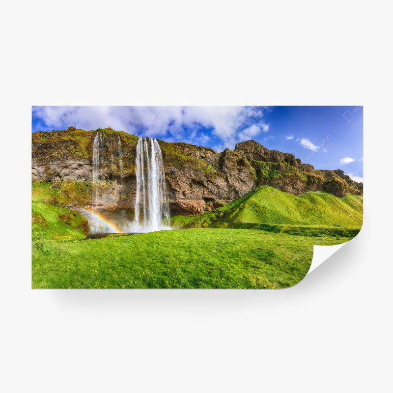 Fototapeta Seljalandsfoss panorama wodospadu