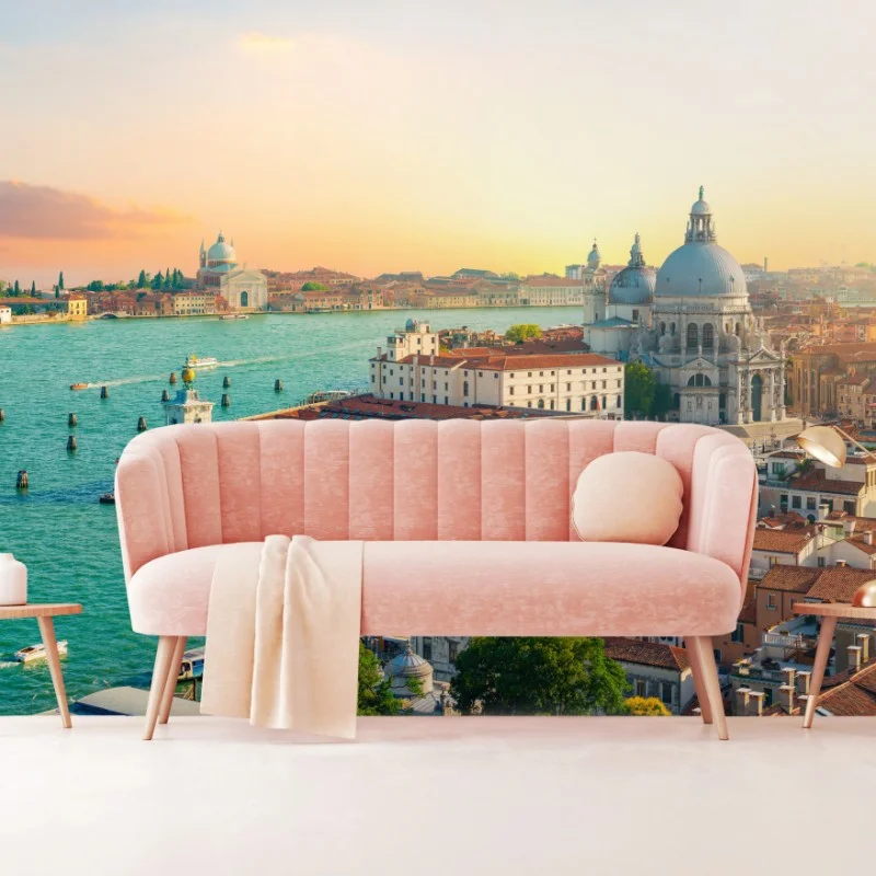 Fototapeta zachód słońca nad Wenecją