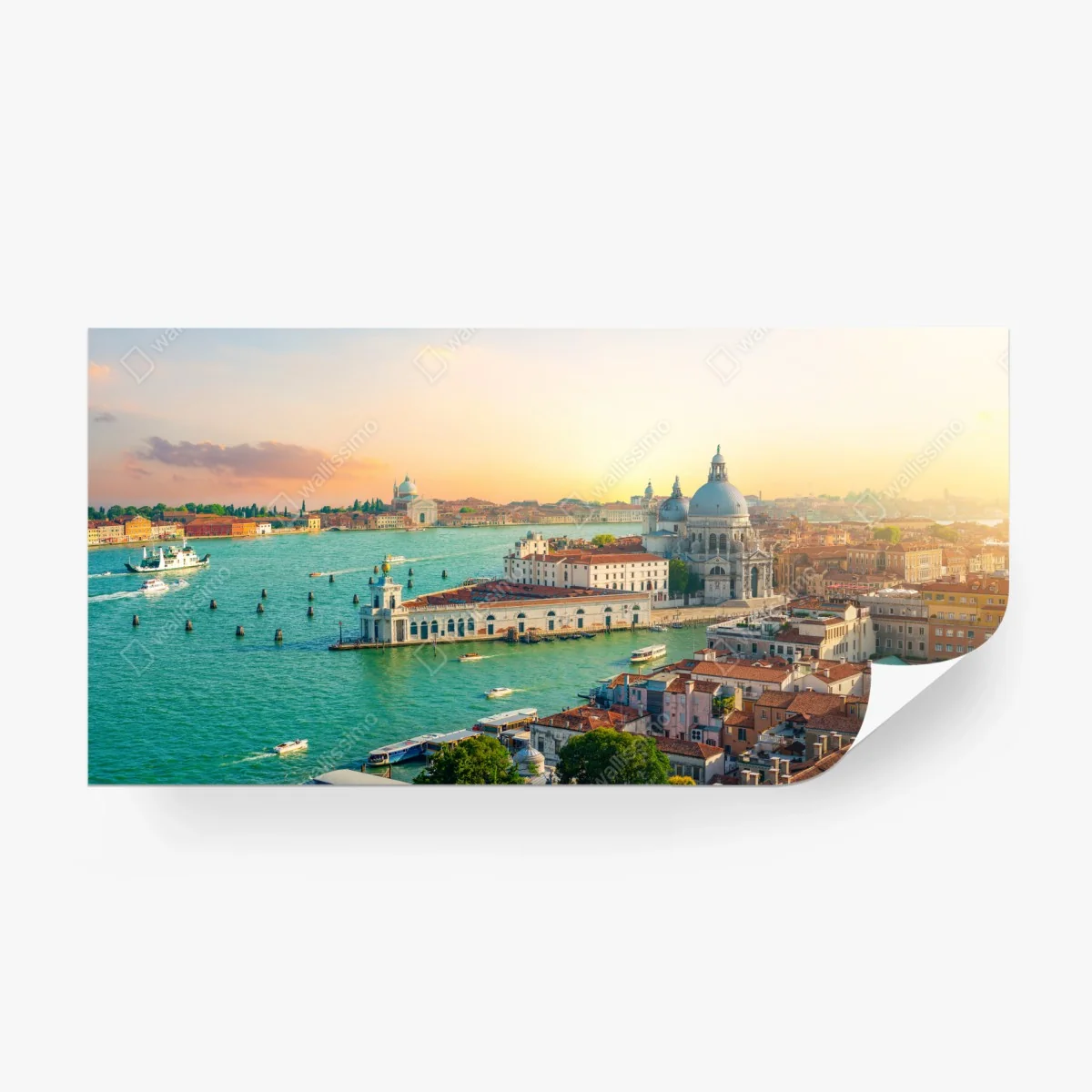 Fototapeta zachód słońca nad Wenecją – Wallissimo® Fototapeta zachód słońca nad Wenecją – Wallissimo®