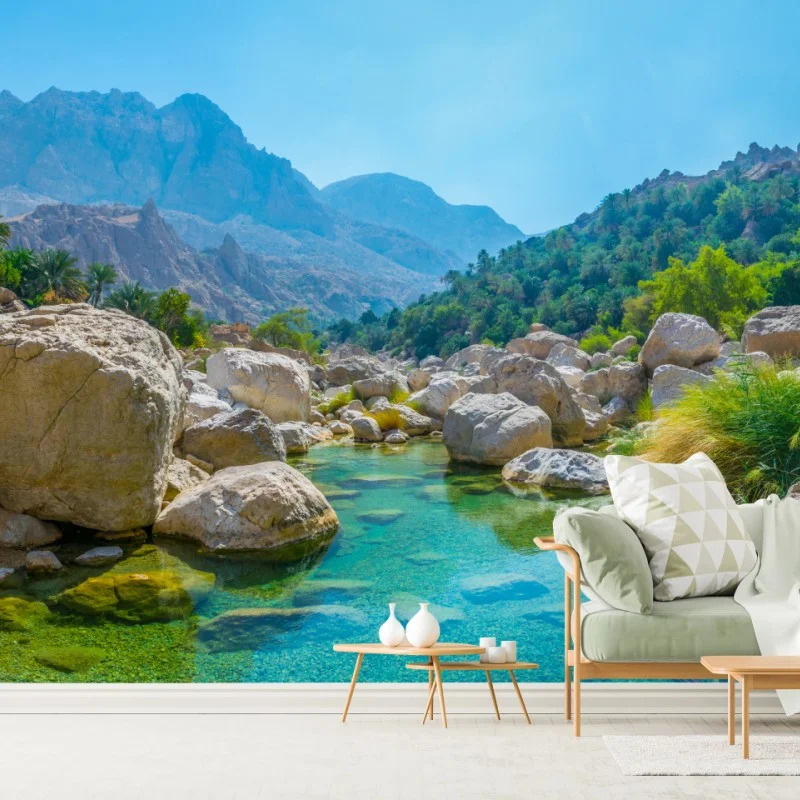 Fototapeta turkusowa górska oaza