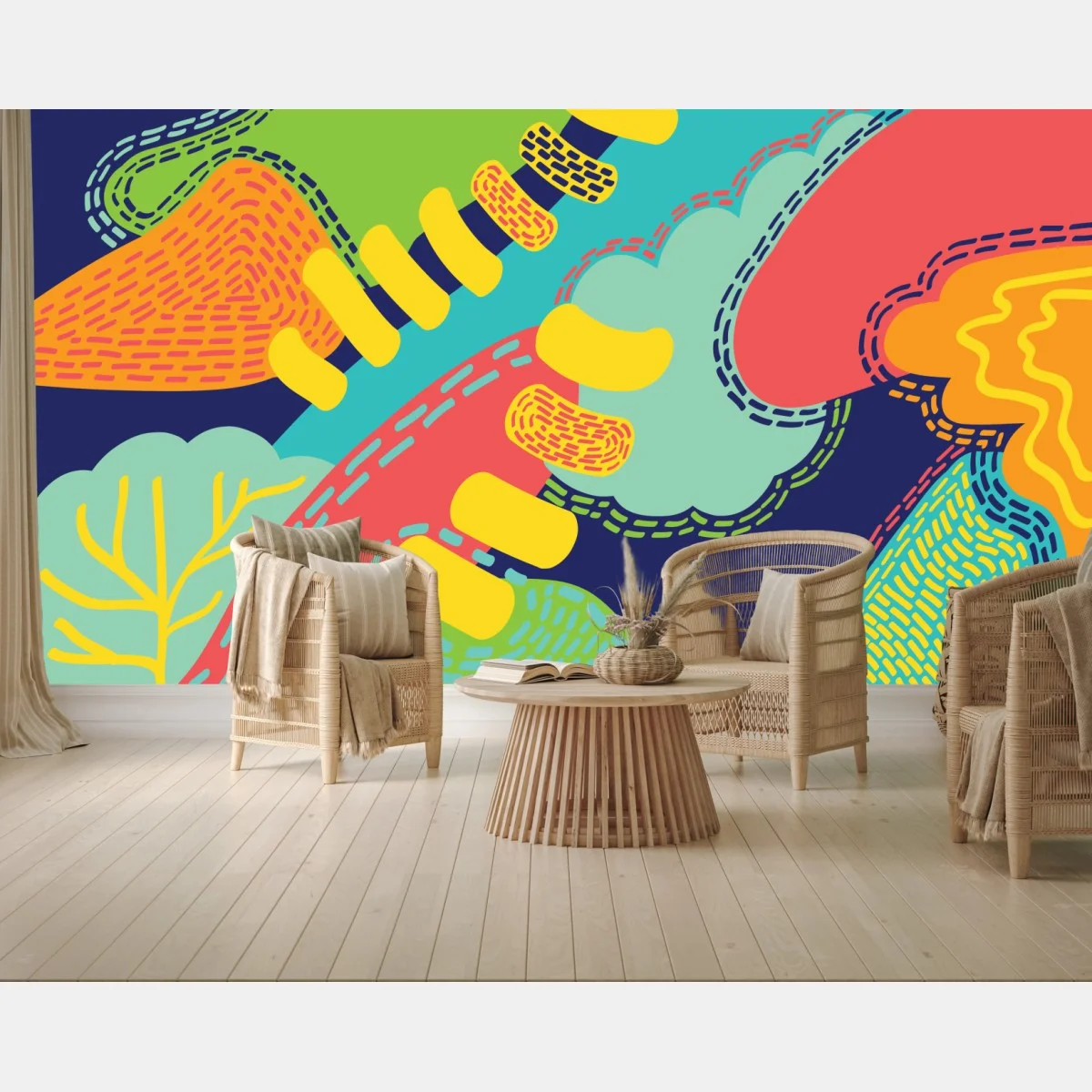 Fototapeta żywy abstrakcyjny wzór – Wallissimo® Fototapeta żywy abstrakcyjny wzór – Wallissimo®
