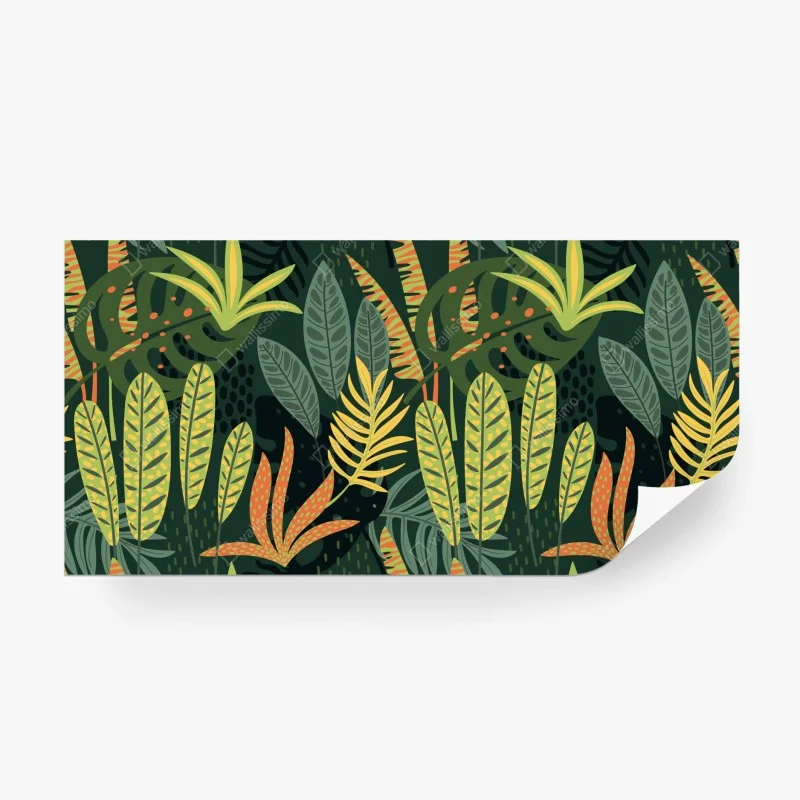 Fototapeta tropikalna dżungla bujnych liści