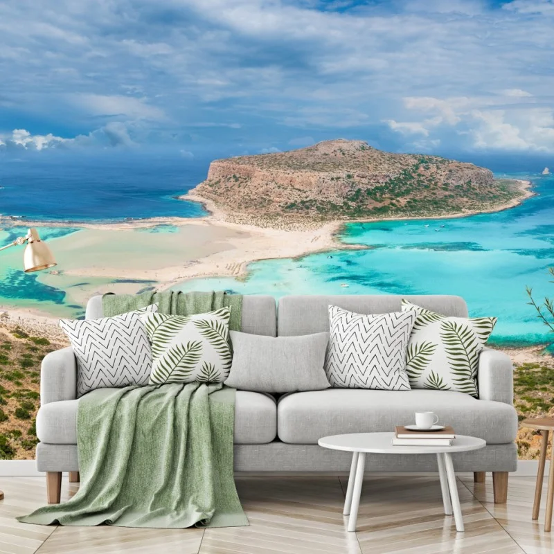 Fototapeta Balos Lagoon, Kreta panoramiczny widok na plażę