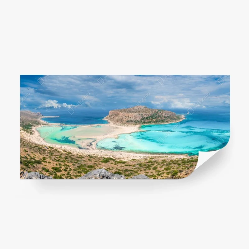 Fototapeta Balos Lagoon, Kreta panoramiczny widok na plażę