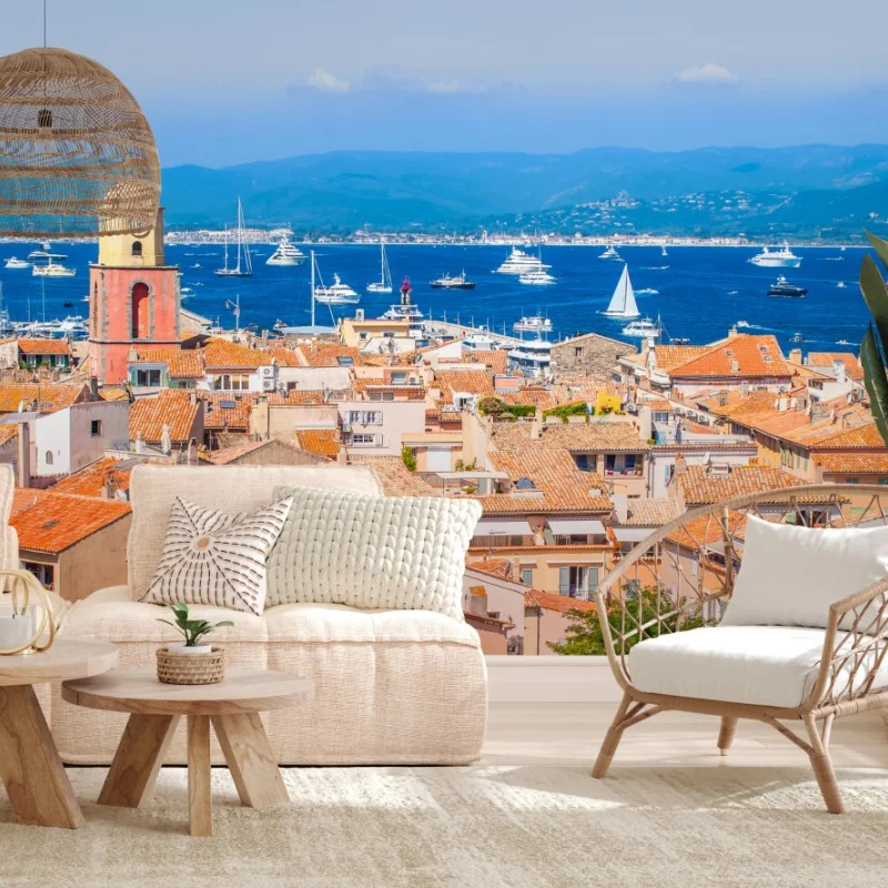 Fototapeta słoneczna panorama nadmorska