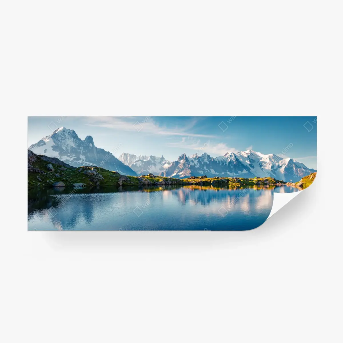 Fototapeta panorama Lac Blanc i Mont Blanc – Wallissimo®