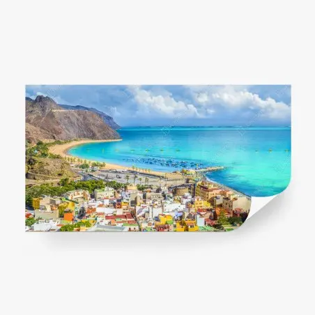 Fototapeta panorama plaży Las Teresitas, Teneryfa – Wallissimo®