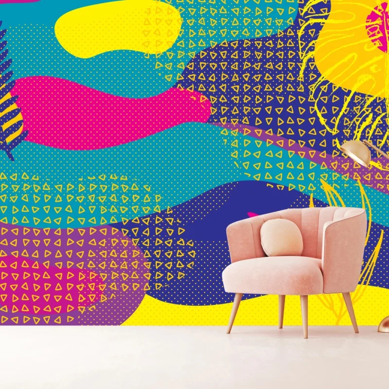 Fototapeta żywy abstrakcyjny wzór tropikalny