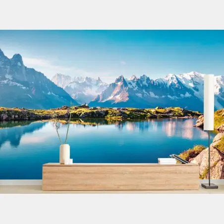 Fototapeta Lac Blanc z widokiem na Mont Blanc – Wallissimo®