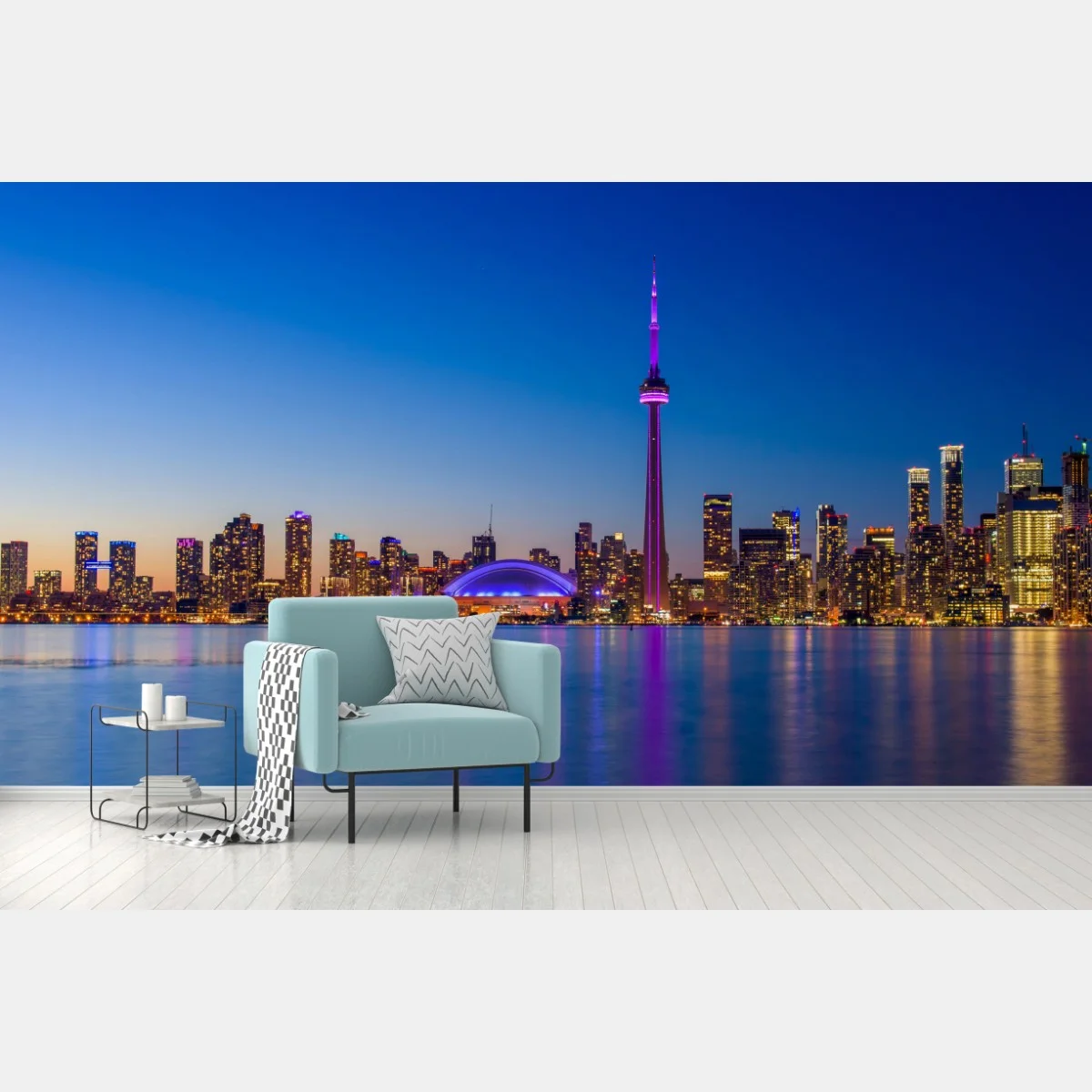 Fototapeta Toronto panorama o zmierzchu – Wallissimo® Fototapeta Toronto panorama o zmierzchu – Wallissimo®