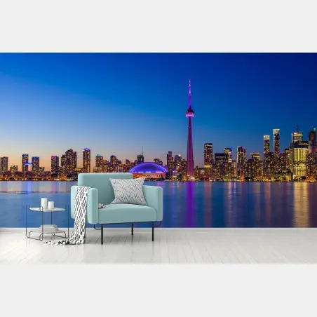 Fototapeta Toronto panorama o zmierzchu – Wallissimo®