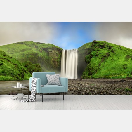 Fototapeta panorama wodospadu Skogafoss – Wallissimo®