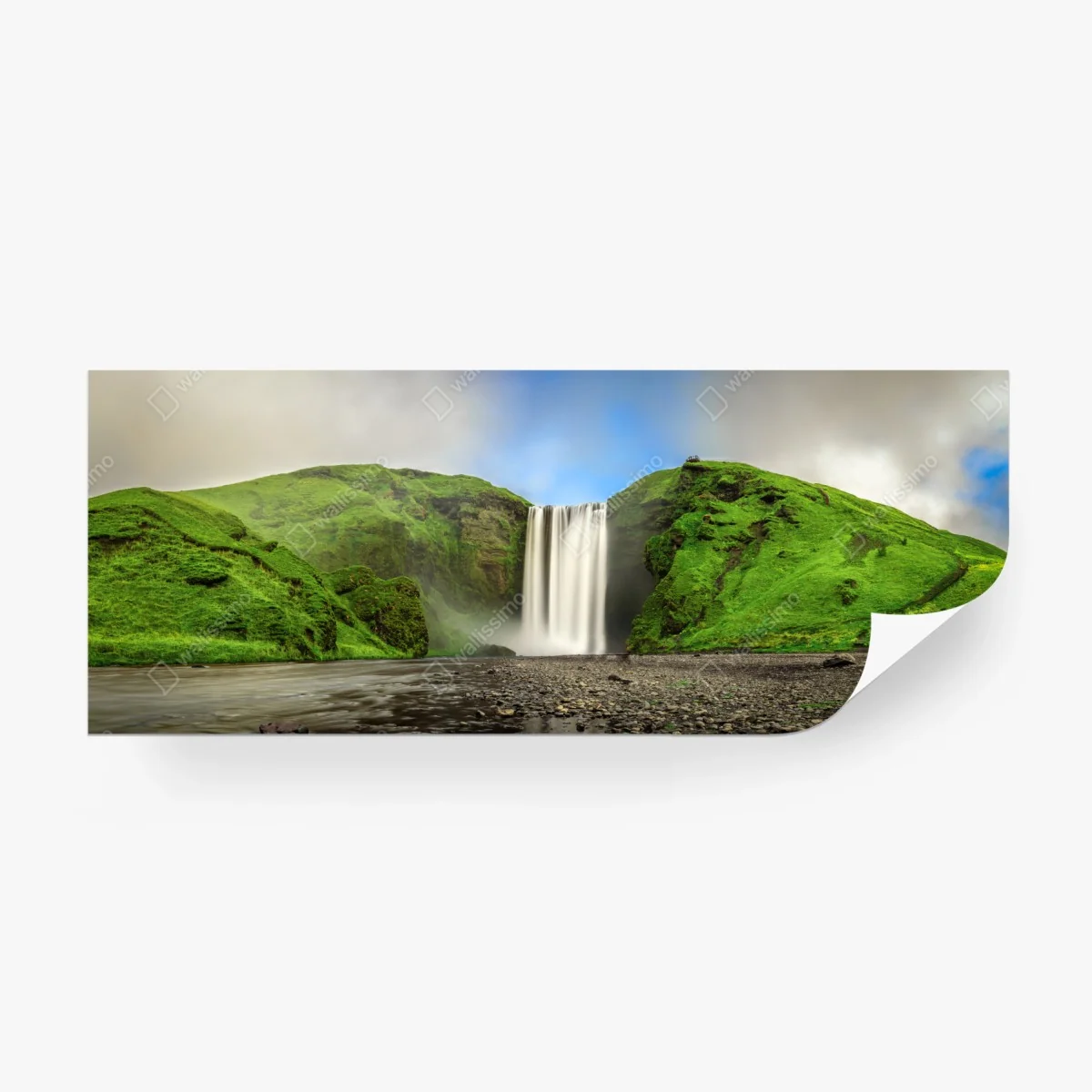 Fototapeta panorama wodospadu Skogafoss – Wallissimo®