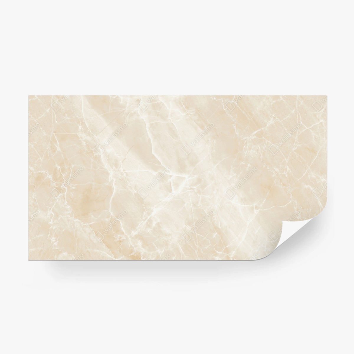 Fototapeta beżowa tekstura marmuru z białymi żyłami – Wallissimo®