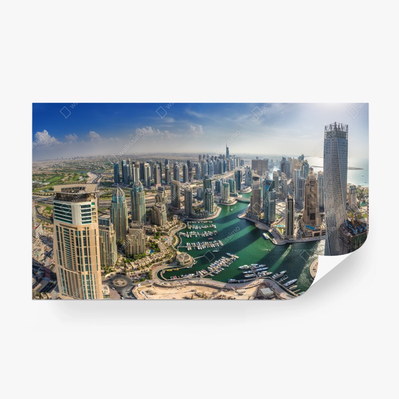 Fototapeta Dubaj Marina panorama miasta