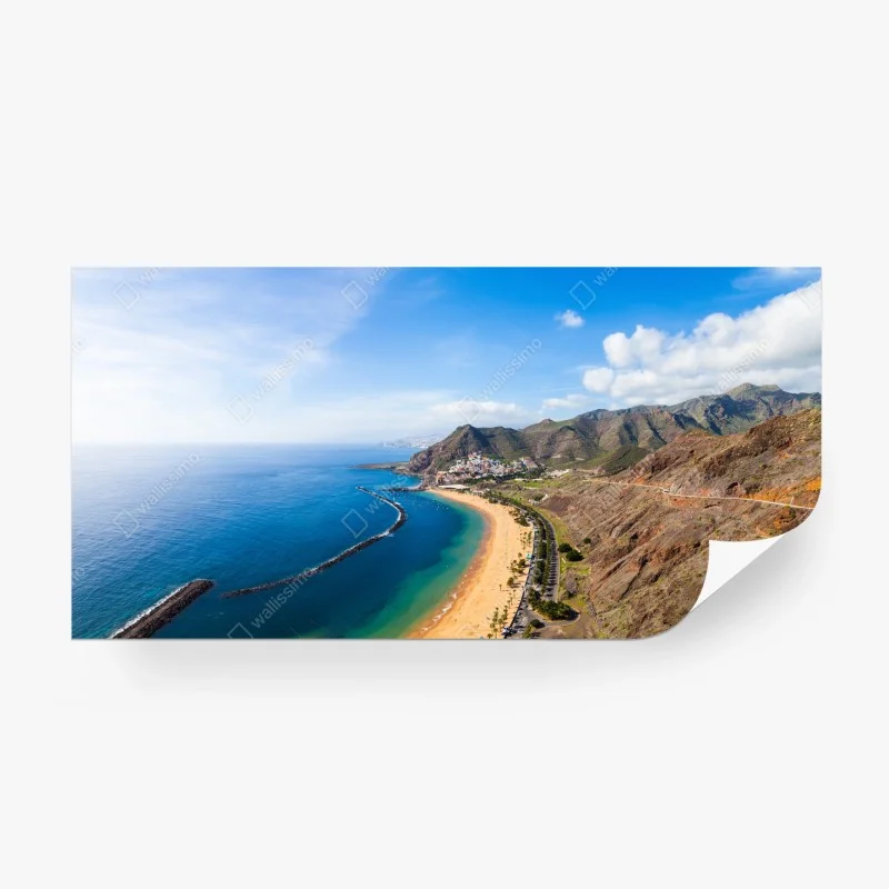 Fototapeta plaża Las Teresitas, panorama Teneryfy
