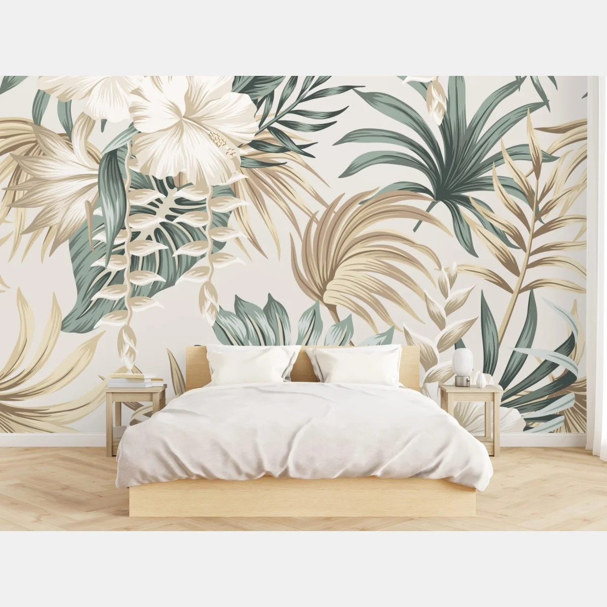 Fototapeta delikatny tropikalny motyw hibiskusa – Wallissimo® Fototapeta delikatny tropikalny motyw hibiskusa – Wallissimo®