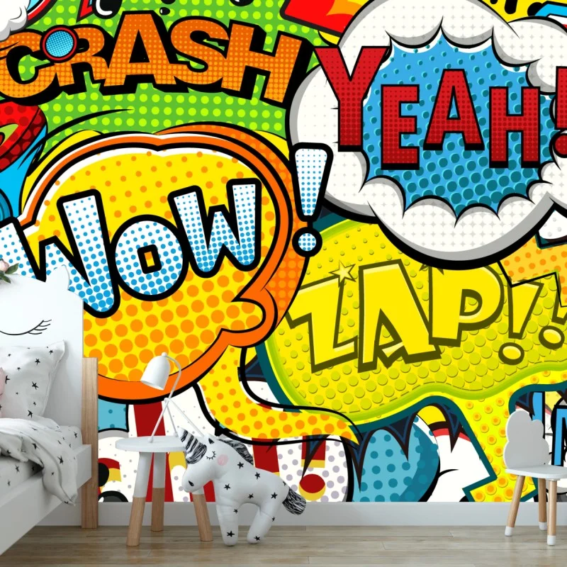 Fototapeta komiksowy pop-art wybuch kolorów