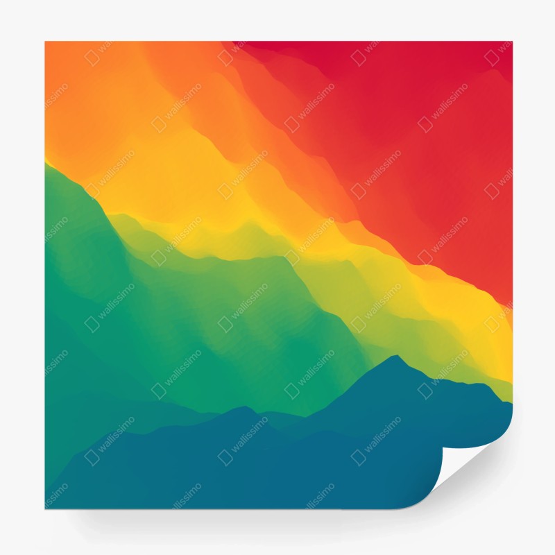 Fototapeta żywy warstwowy gradient górski