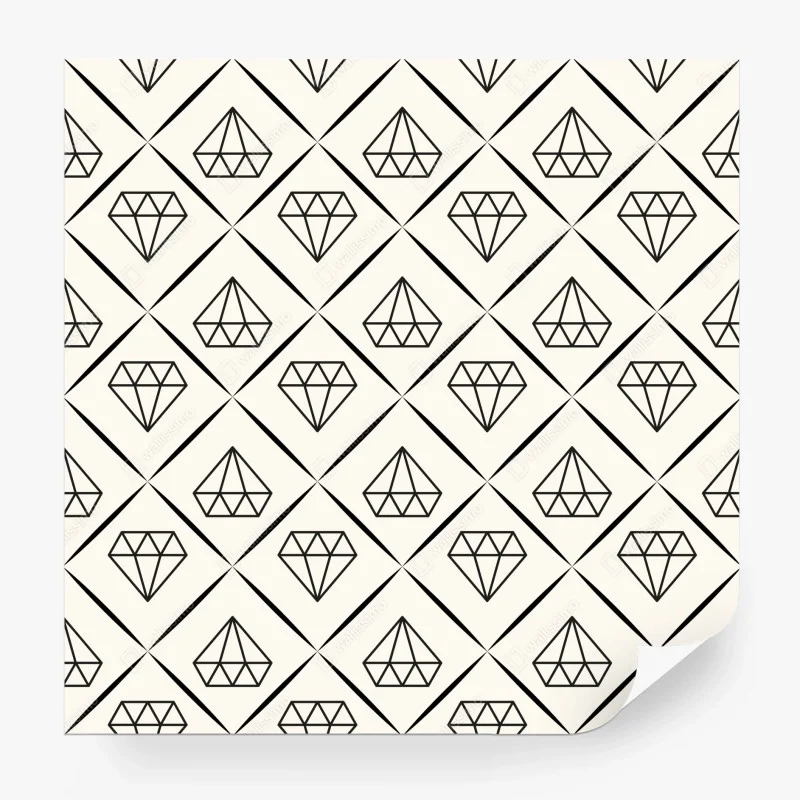 Fototapeta geometryczny wzór z diamentami