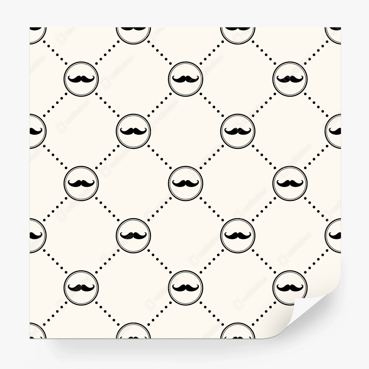 Fototapeta zabawny wzór wąsów – Wallissimo® Fototapeta zabawny wzór wąsów – Wallissimo®