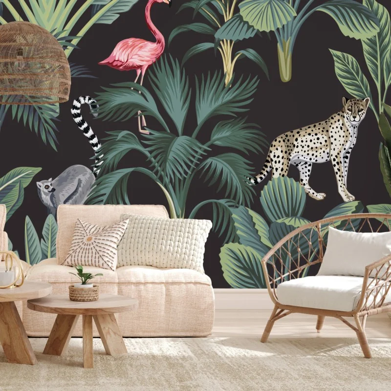 Fototapeta tropikalna dżungla z dziką przyrodą