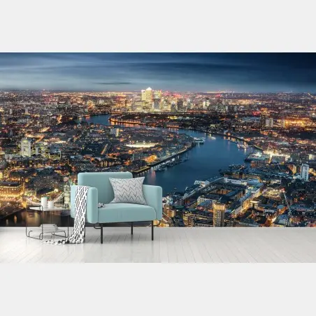 Fototapeta nocna panorama Londynu – Wallissimo®