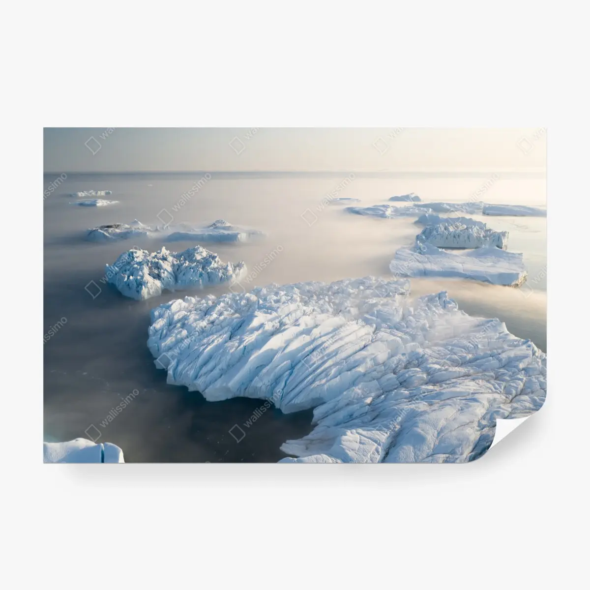 Fototapeta mglista panorama gór lodowych – Wallissimo®