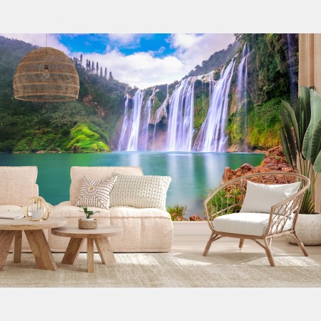 Fototapeta wodospad Jiulong w Luoping – Wallissimo®