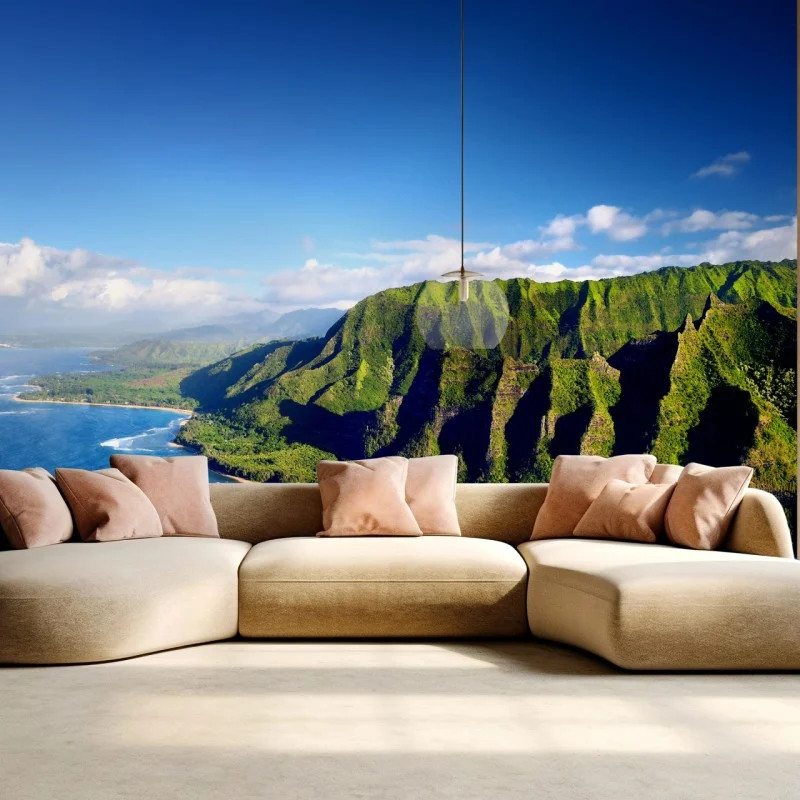 Fototapeta majestatyczne klify nad turkusowym oceanem