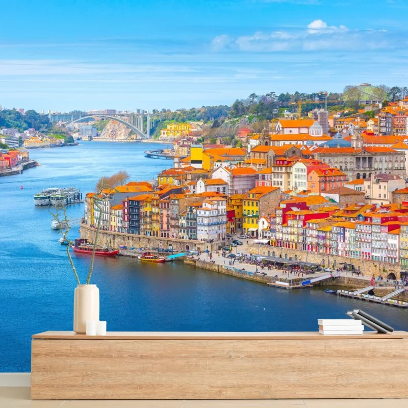 Fototapeta panorama nabrzeża Porto