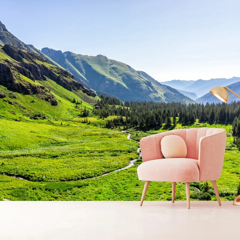 Fototapeta spokojna alpejska dolina