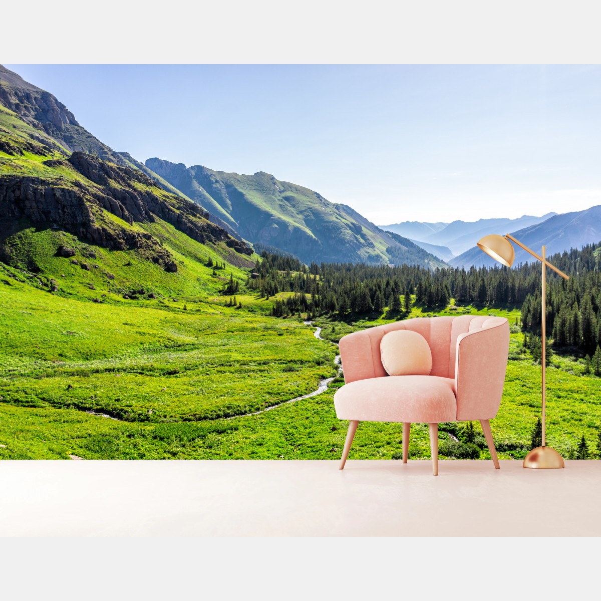 Fototapeta spokojna alpejska dolina – Wallissimo®